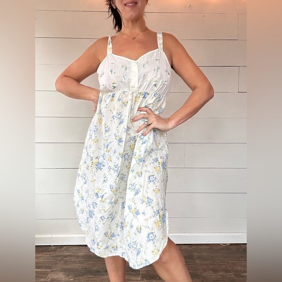 Vintage Floral Nightgown Pullover SECRET TREASURES Large - Picture 2 of 5